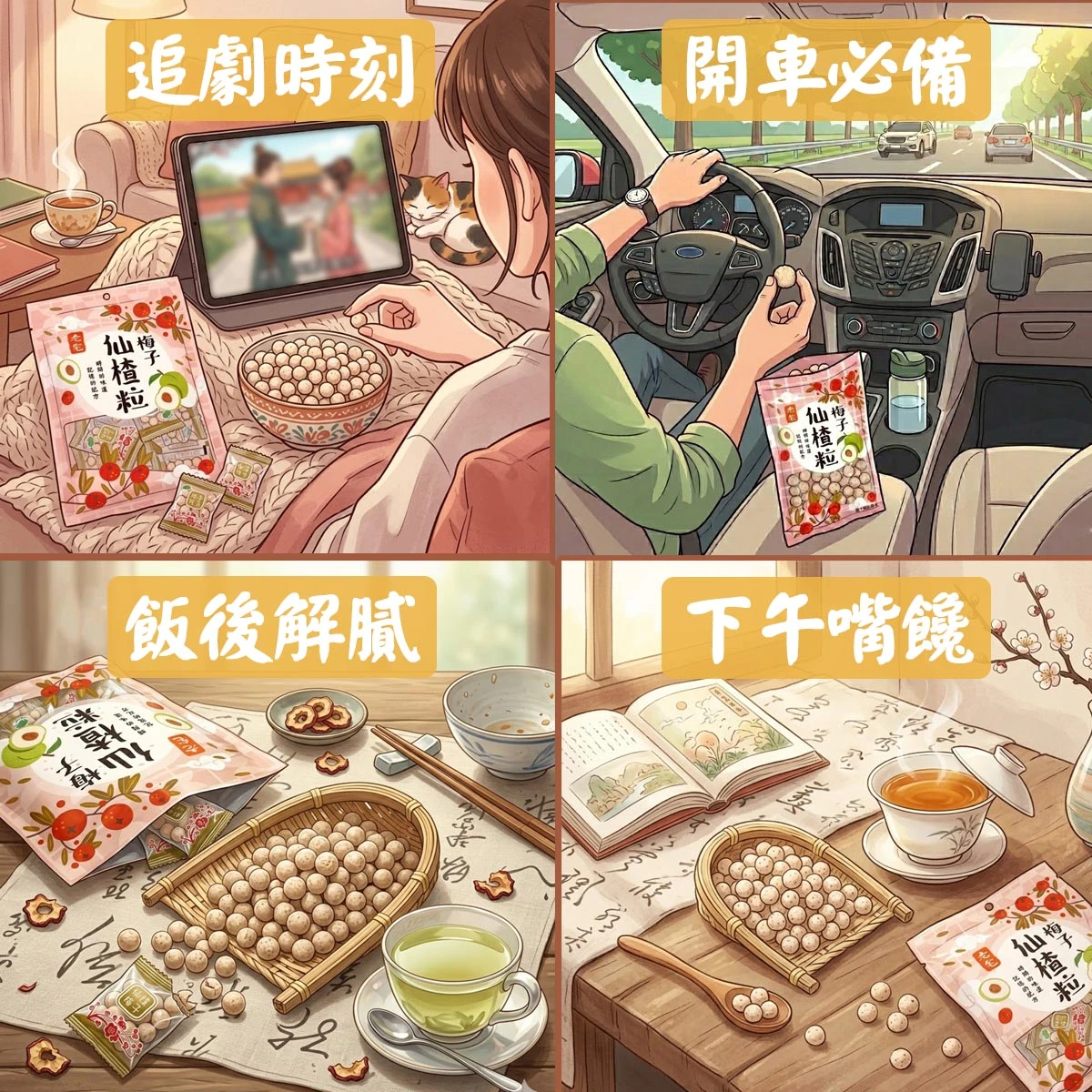 老宅梅子仙楂粒適合追劇開車飯後與下午嘴饞食用