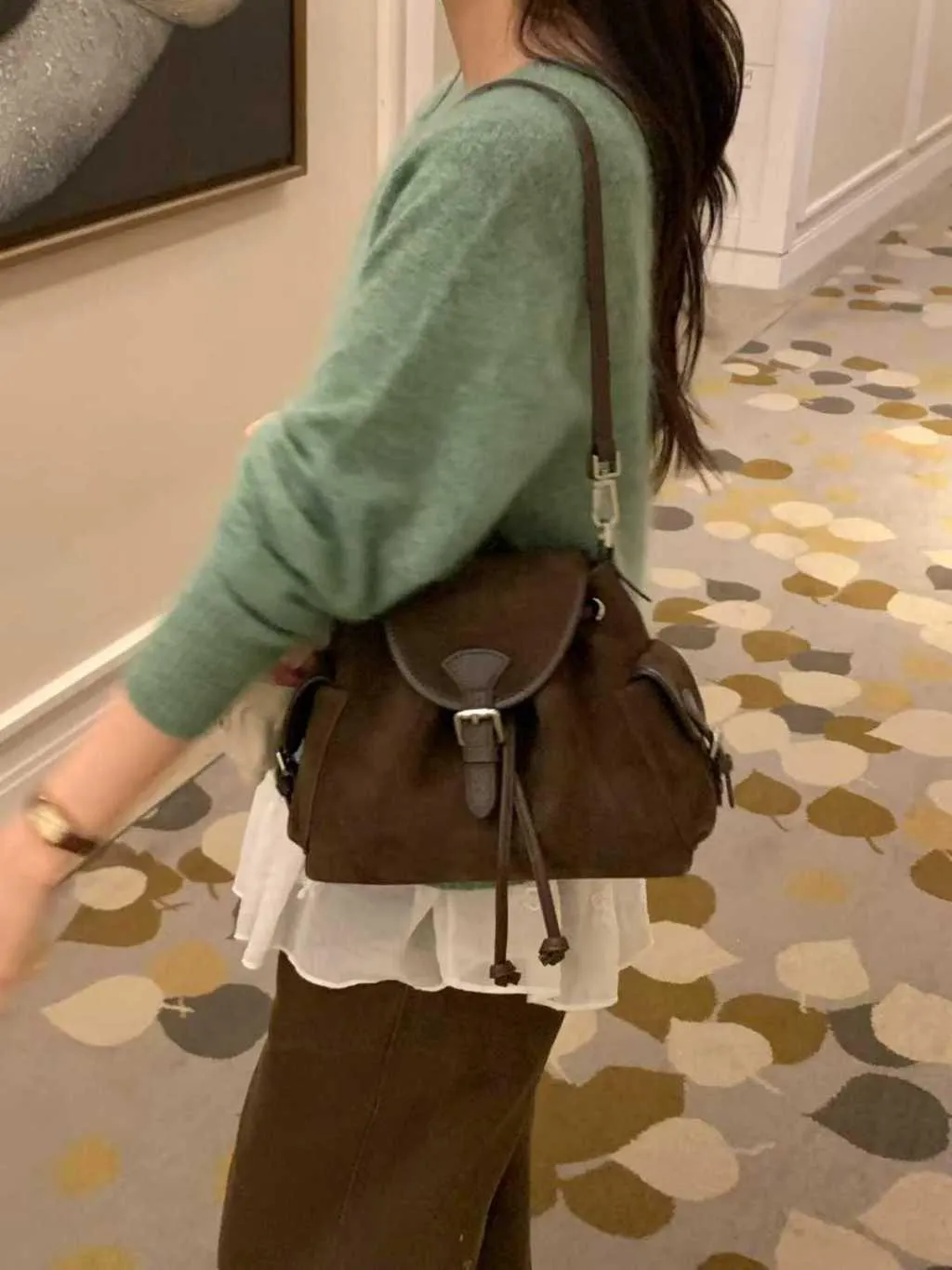 🇰🇷韓國代購 麂皮栗子三用包
