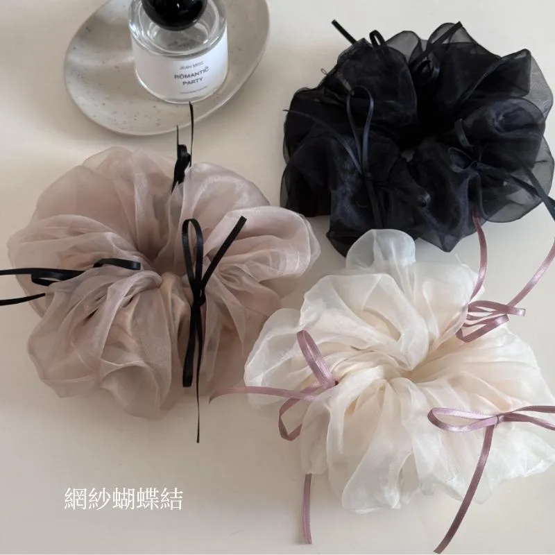 法式芭蕾蝴蝶結髮圈