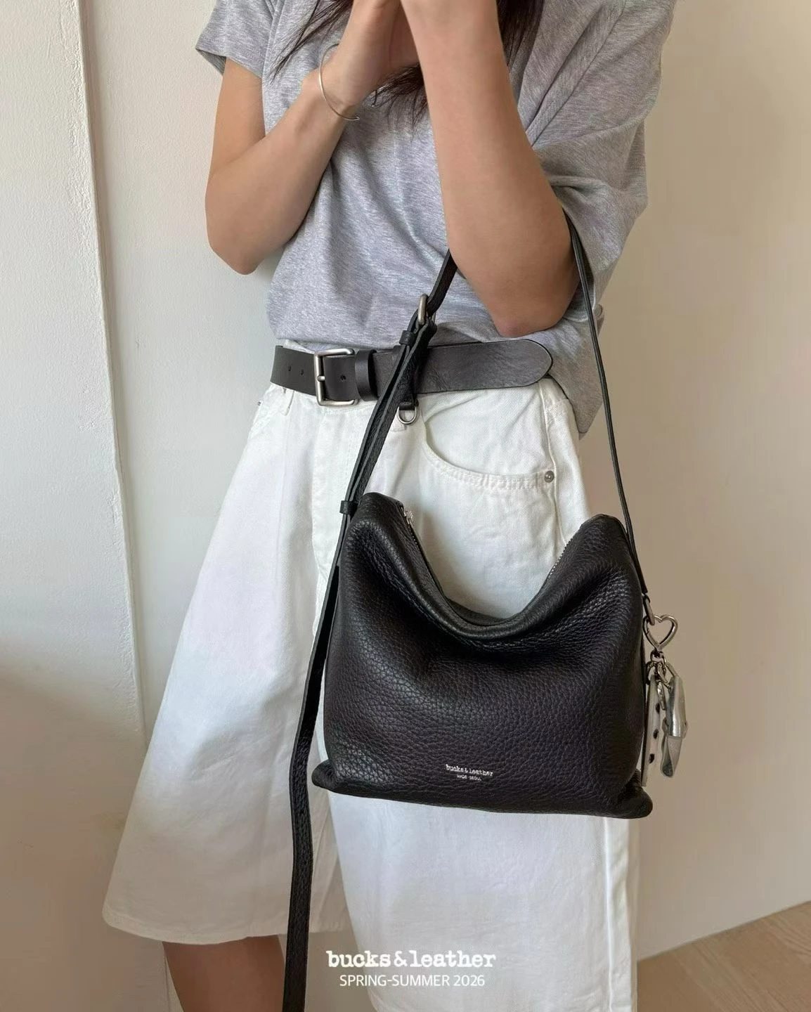 🇰🇷Bucks&leather 26SS法式淺口托特包 荔枝紋款 A04