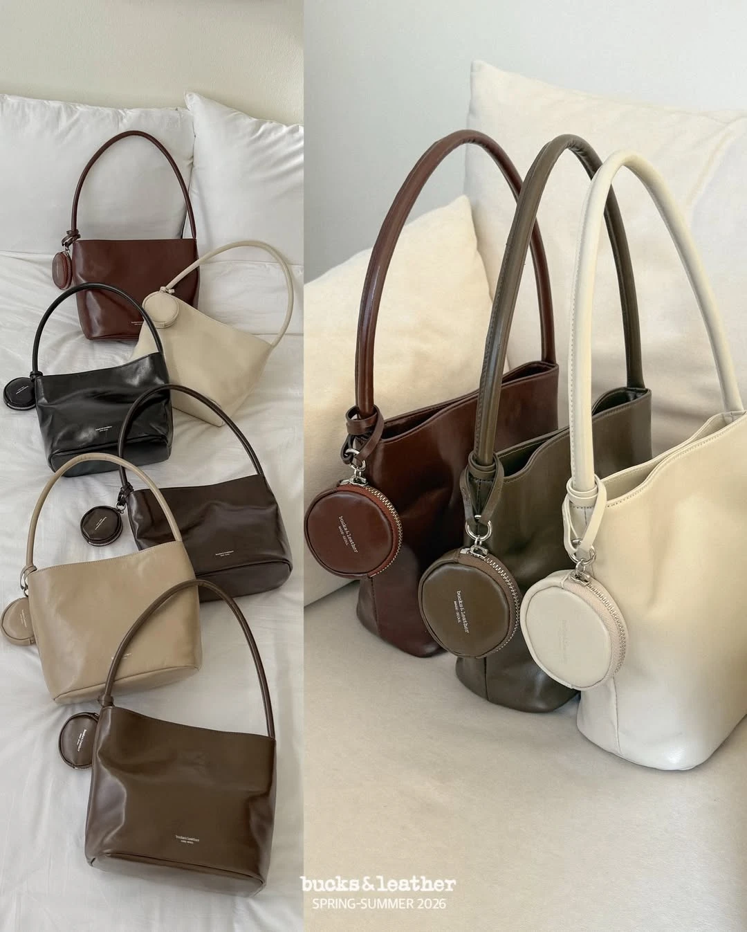 🇰🇷Bucks&leather 26SS簡約摩爾手提包(附迷你零錢包) B10