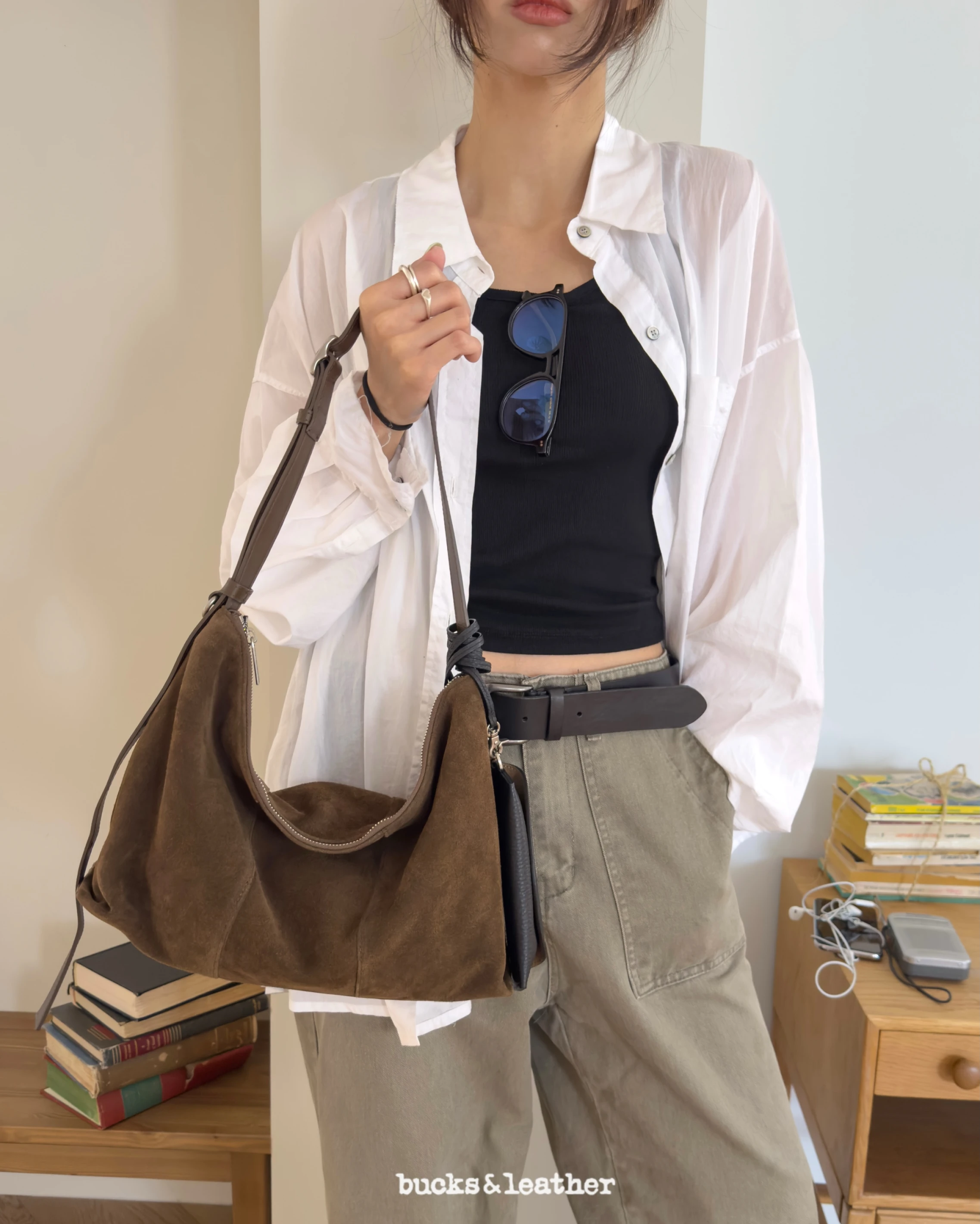 🇰🇷Bucks&leather 26SS棱角包Corner Bag 麂皮款J08