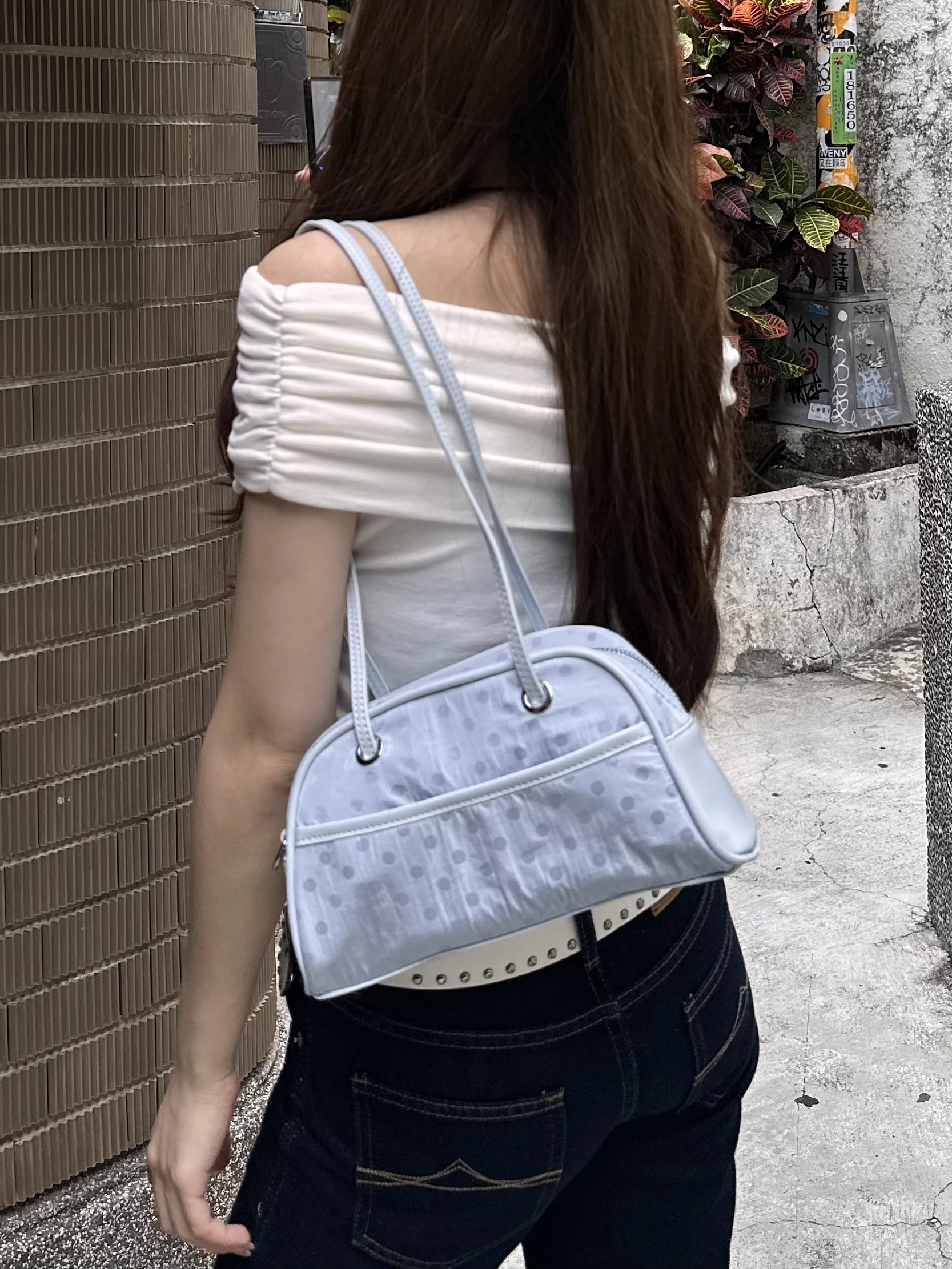 馬卡龍柔霧點點包