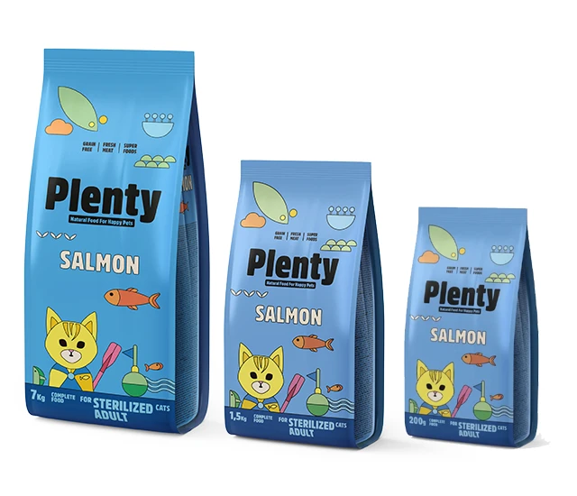 陪樂Plenty-無穀低敏鮮肉貓糧-排毛鮭魚