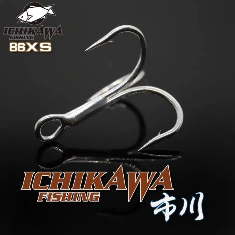 日本進口 ICHIKAWA市川 KAMAKIRI86XS  TIN塗層超滑海水三本鉤