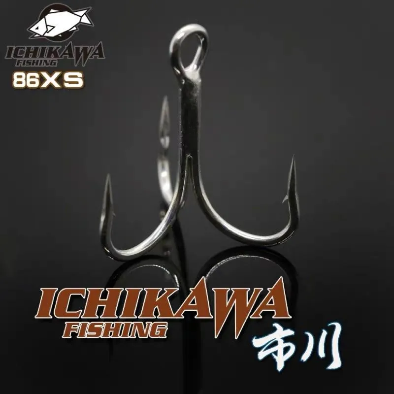 日本進口 ICHIKAWA市川 KAMAKIRI86XS  TIN塗層超滑海水三本鉤