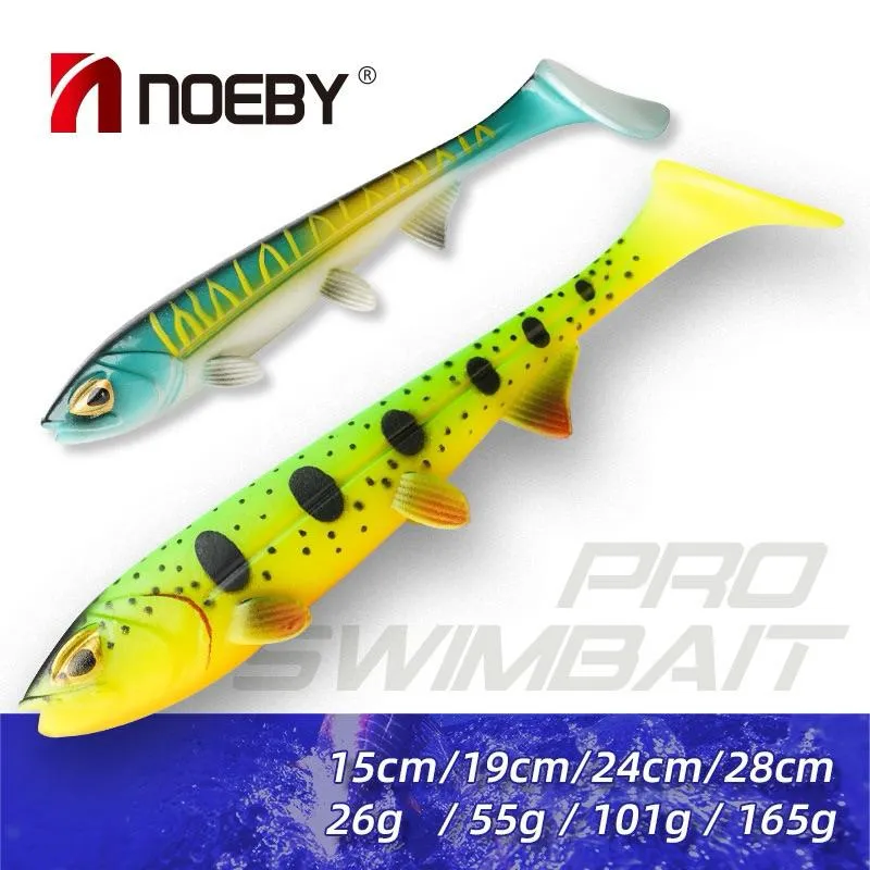 Noeby諾比  大T尾 軟餌 軟蟲 魚虎 Bass （1盒2入）150cm/26g 8601