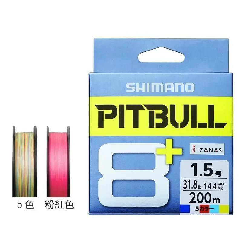 SHIMANO PITBULL 8+  PE線 8編單色 新編織VI工法 路亞專用線