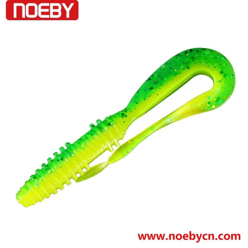 Noeby諾比 螺絲回行尾 加味誘魚劑軟蟲 6cm/8cm
