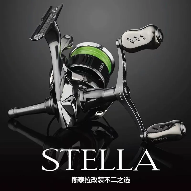 Gomexus 紡車雙握把 雙搖臂 鈦合金握丸 Stella專屬色 搖臂