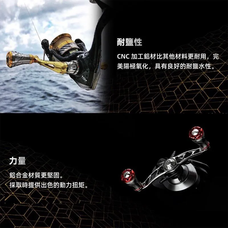 Gomexus A20鋁合金握丸 可裝shimano daiwa小烏龜 紡車 捲線器改裝配件