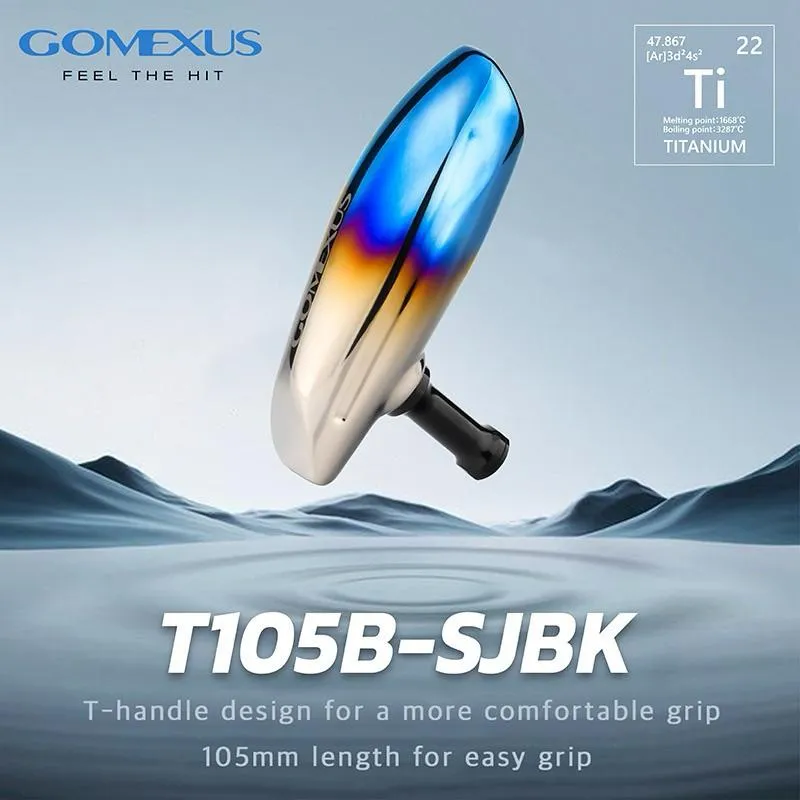 Gomexus 鈦合金T型握丸 鼓捲適用shimano daiwa捲線器 T-bar