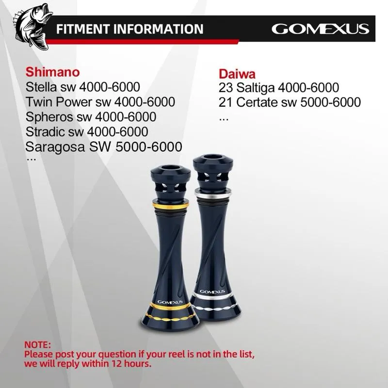 Gomexus R9 防撞桿 平衡桿 55mm 紡車專用 黑寶 Stella SW 釣魚配件