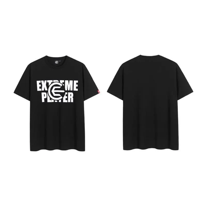 EXTREME PLAYER夏季純棉潮T 單LOGO款釣魚服 50支雙股精棉平紋 175G 面料細緻舒適