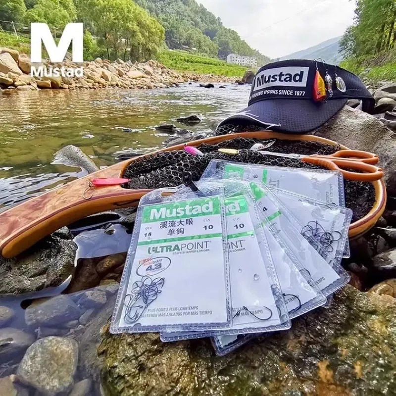 Mustad慕斯達 溪流大眼亮片兩倍加強單鉤  管付鉤