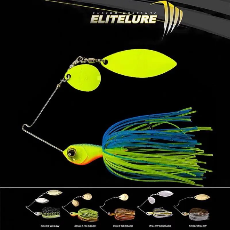 ELITELURE艾利特 spinnerbait 複合式亮片 水滴+柳葉 泰國鱧