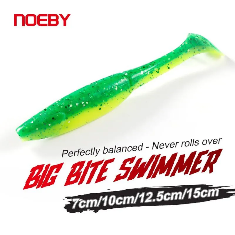 Noeby 諾比 胖墩  T尾 大型 軟蟲 呆呆 魚虎 超好打水漂 德州釣組 無鉛 (一袋四入）