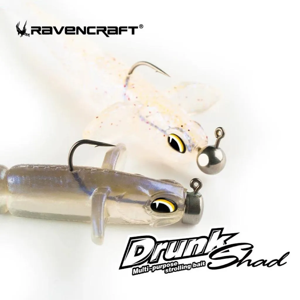【馨馨路亞釣具】Ravencraft 鴉語 擺步魚 緩沉 軟蟲 軟餌 曲腰殺手 路亞