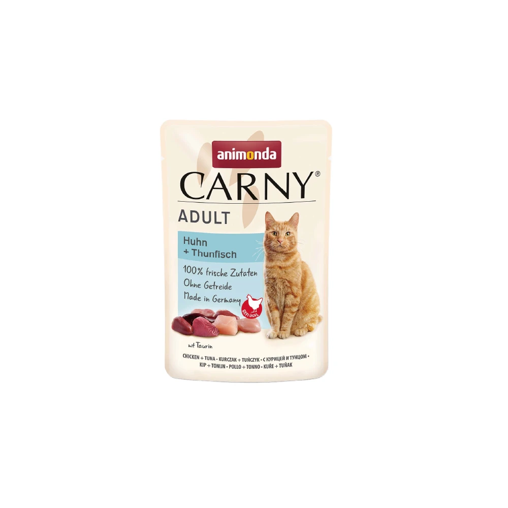 【Animonda愛諾德】Carny卡昵 主食貓餐包｜雞肉鮪魚85g | 12入
