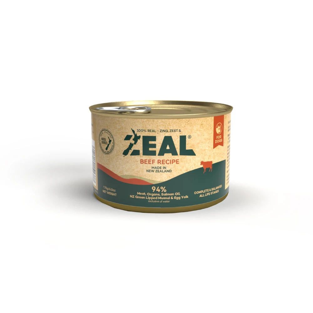 【ZEAL真致】鮮肉無穀犬主食罐｜草飼牛 | 24入