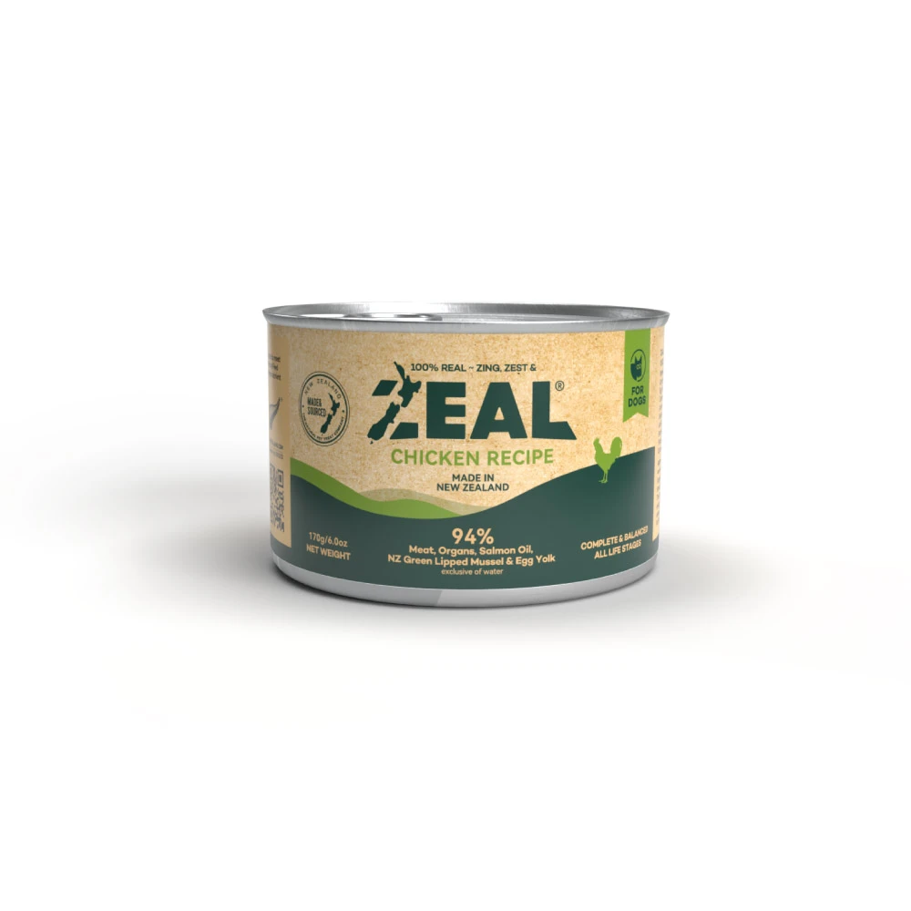 【ZEAL真致】鮮肉無穀犬主食罐｜牧野雞 | 24入