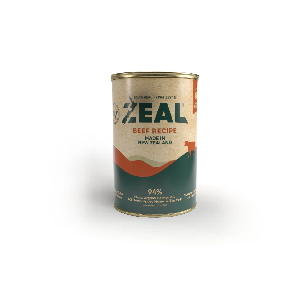 【ZEAL真致】鮮肉無穀犬主食罐｜草飼牛 | 24入