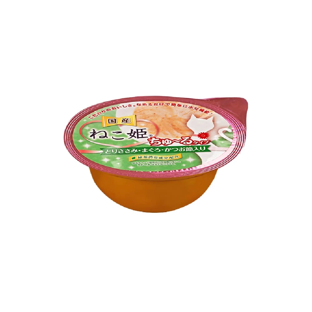 【貓姬】成貓肉泥杯｜雞肉鮪魚鰹魚片60g | 6入