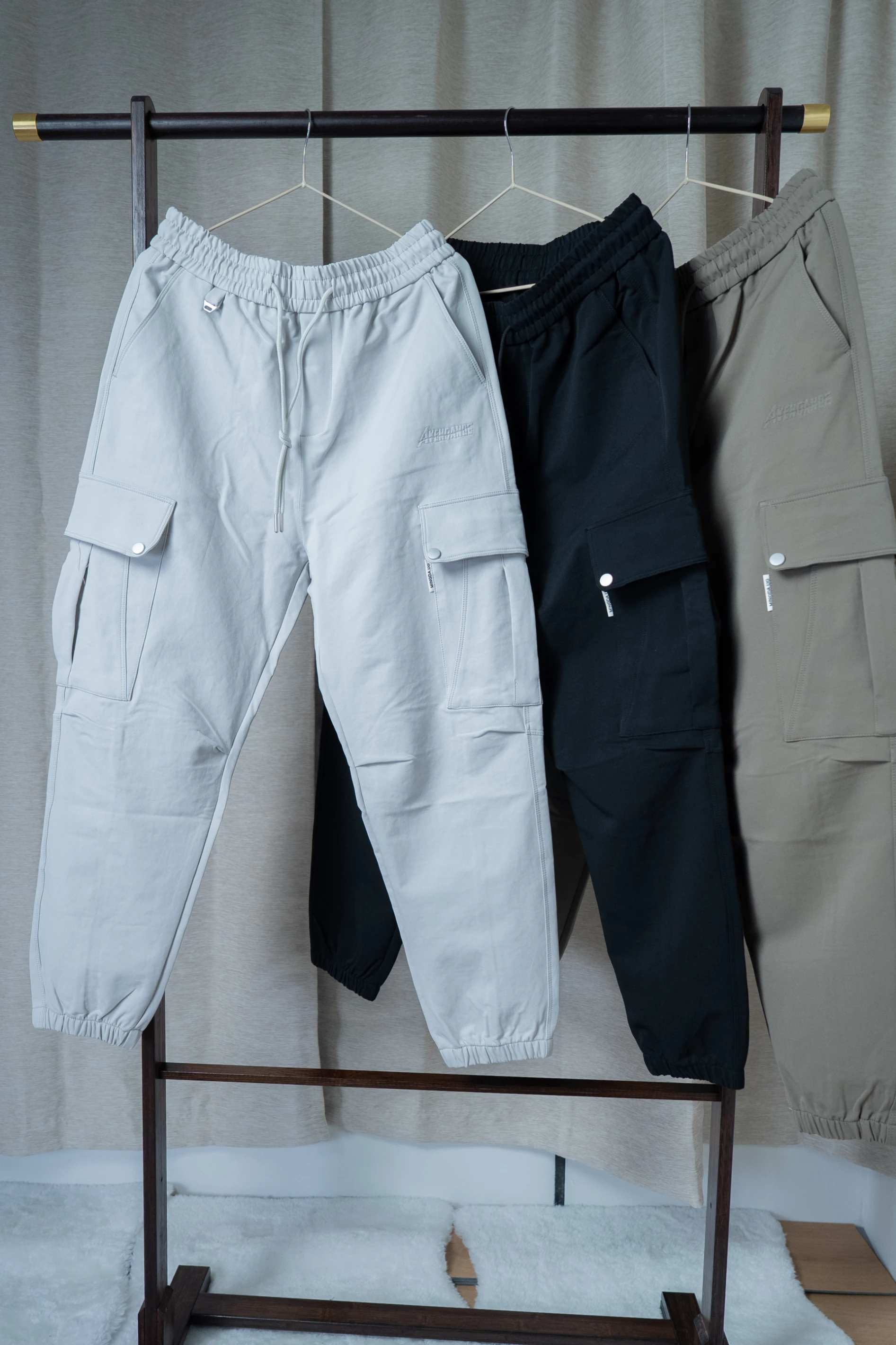厚磅縮口工作褲