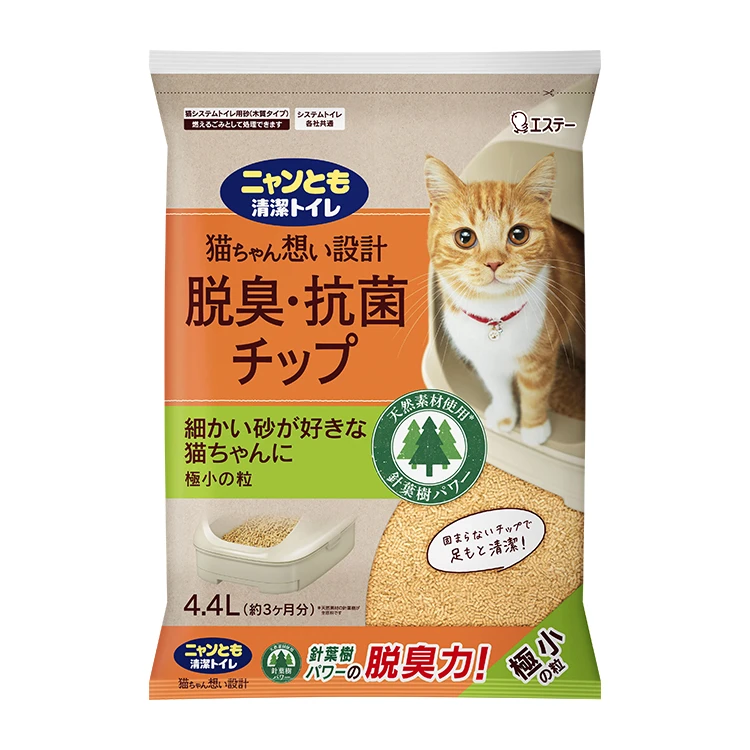【日本ST雞仔牌】Nyantomo 天然針葉樹除臭抗菌原木砂 (極小顆粒) 4.4L