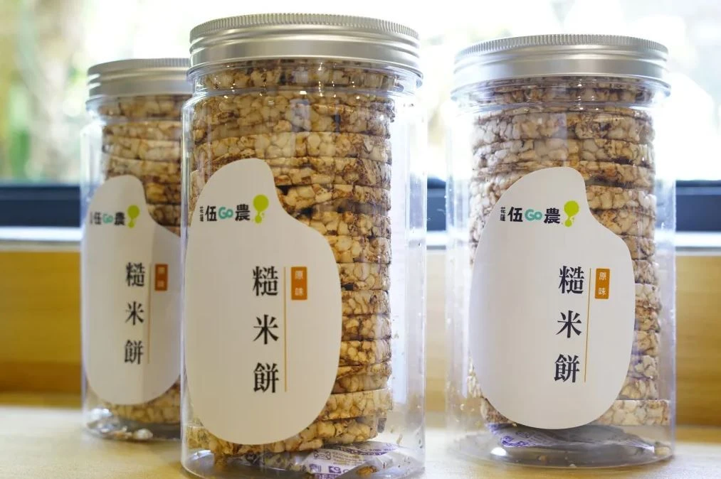 【花蓮伍go農】 糙米餅 98g 2罐