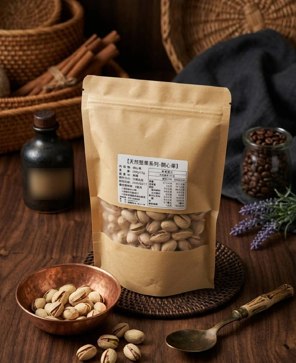 【探索天然嚴選】 新鮮烘焙無調味開心果 250g