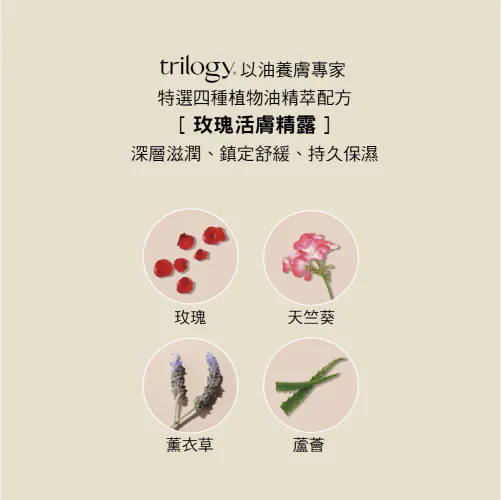 【紐西蘭Trilogy】玫瑰活膚精露100ml