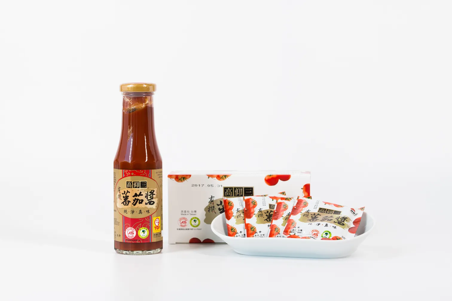 【高仰三】有機蕃茄醬｜真正的蕃茄味道 260g