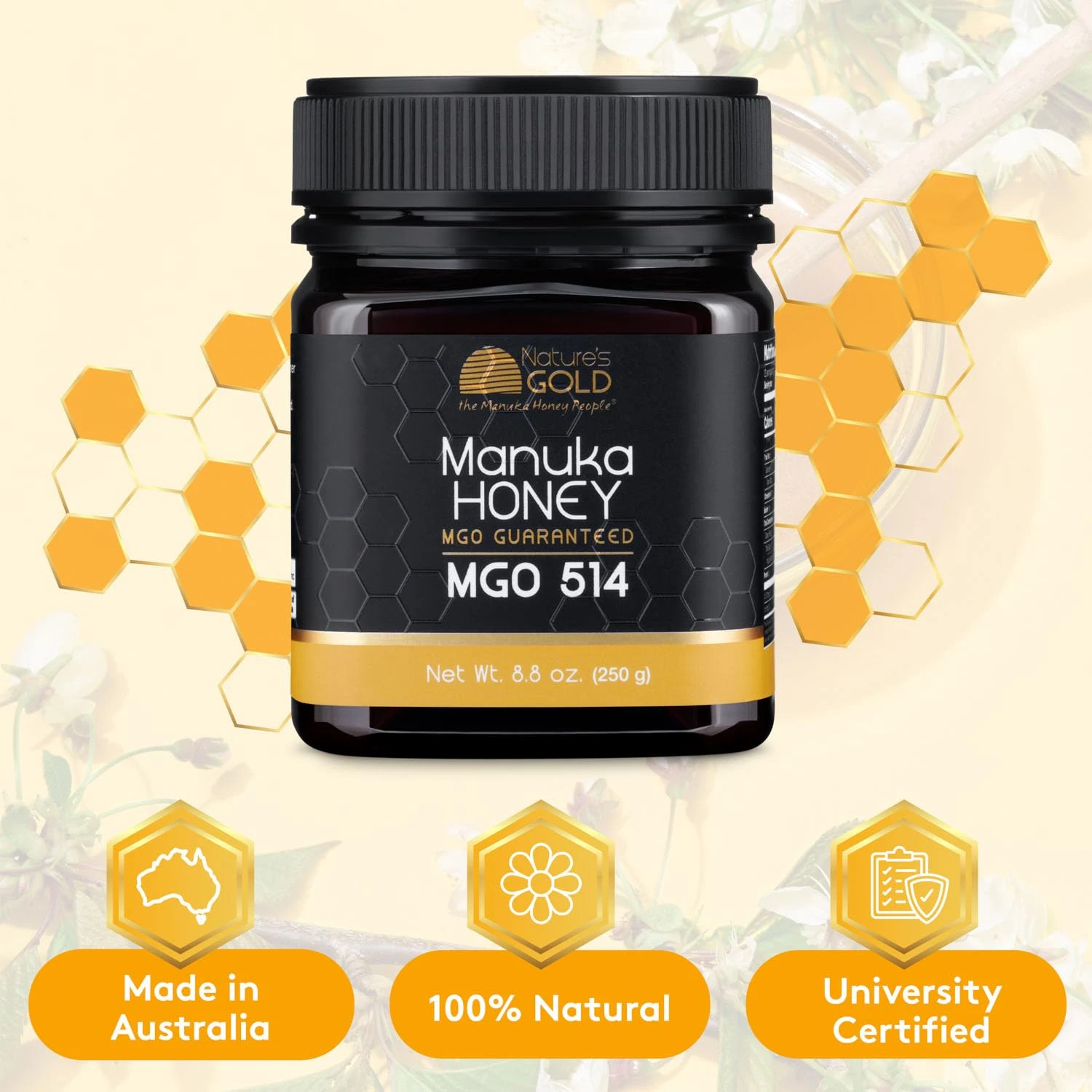 【澳洲Nature's Gold】 MGO514 麥盧卡蜂蜜 250g