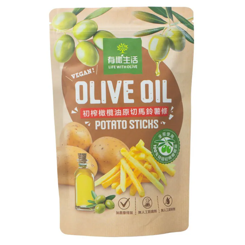 【有橄生活】初榨橄欖油原切馬鈴薯條 60g