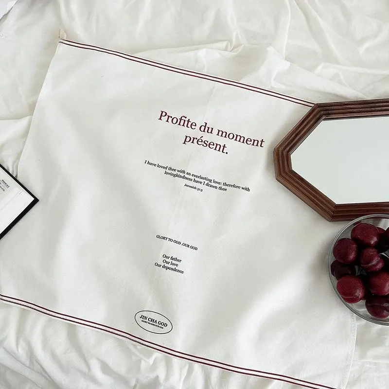 [棉麻質感掛布] Profite du moment présent 享受現在的時光吧！
