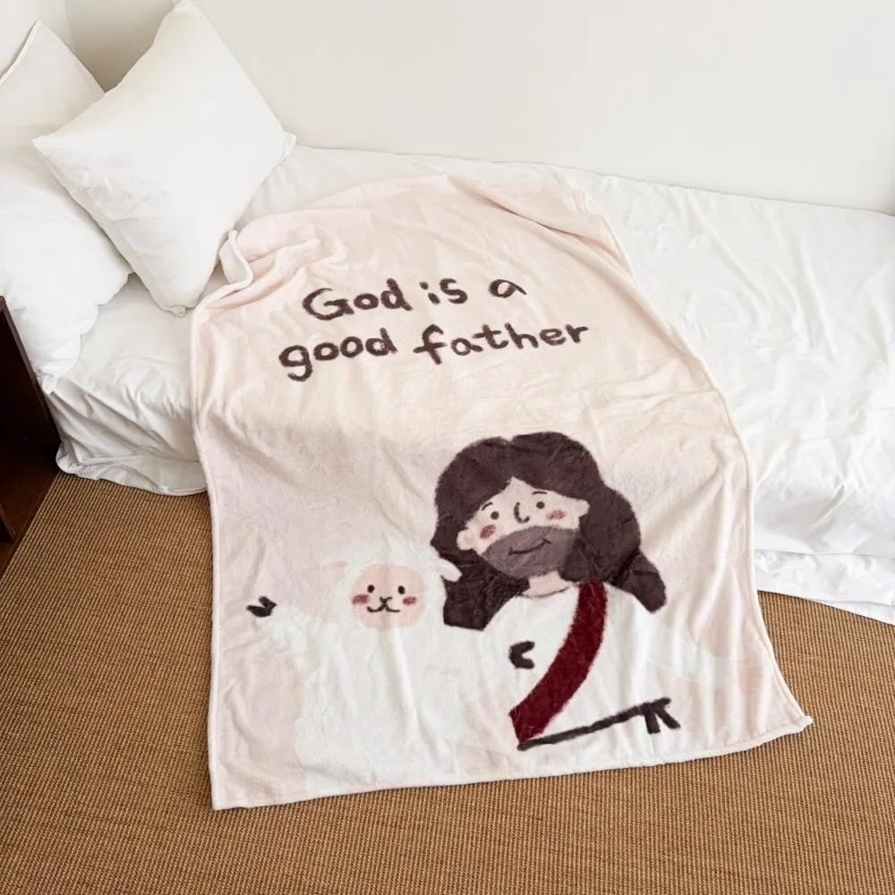 [毛毯]God is a good father插畫系列質感法蘭絨毛毯