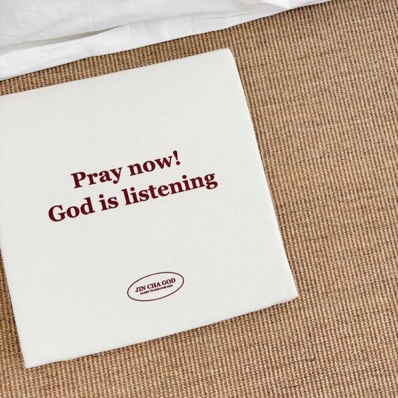 [禱告墊/椅墊/坐墊]Pray now ! God is listening