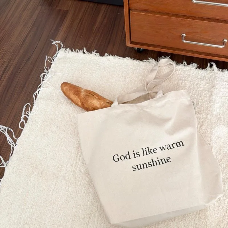 [帆布托特包] God is like warm sunshine