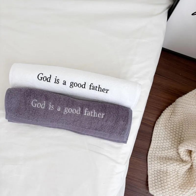 [刺繡毛巾]God is a good father(兩色)