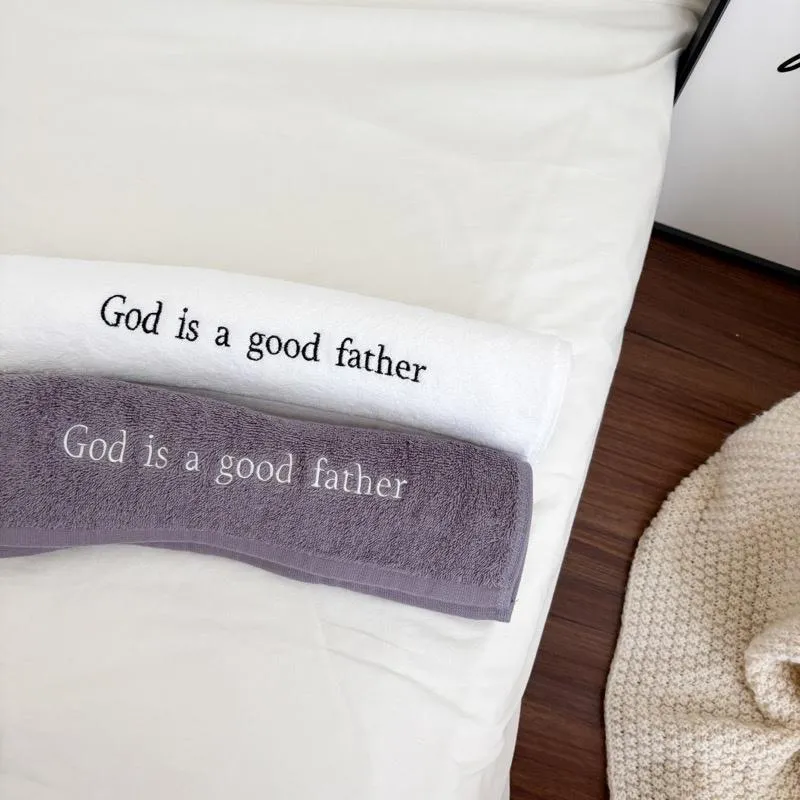 [刺繡毛巾]God is a good father(兩色)