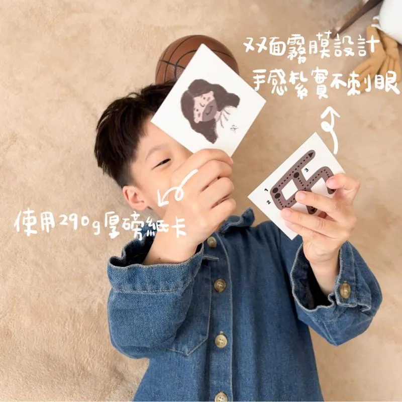 [ㄅㄆㄇ注音字卡] 超可愛插畫系列注音卡 注音上有筆順 附有專屬收納盒