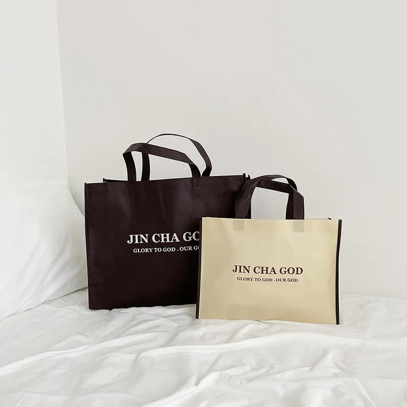 JIN CHA GOD品牌購物袋-兩個尺寸