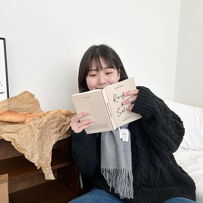 [素面流蘇圍巾灰色] God is love and He loves me