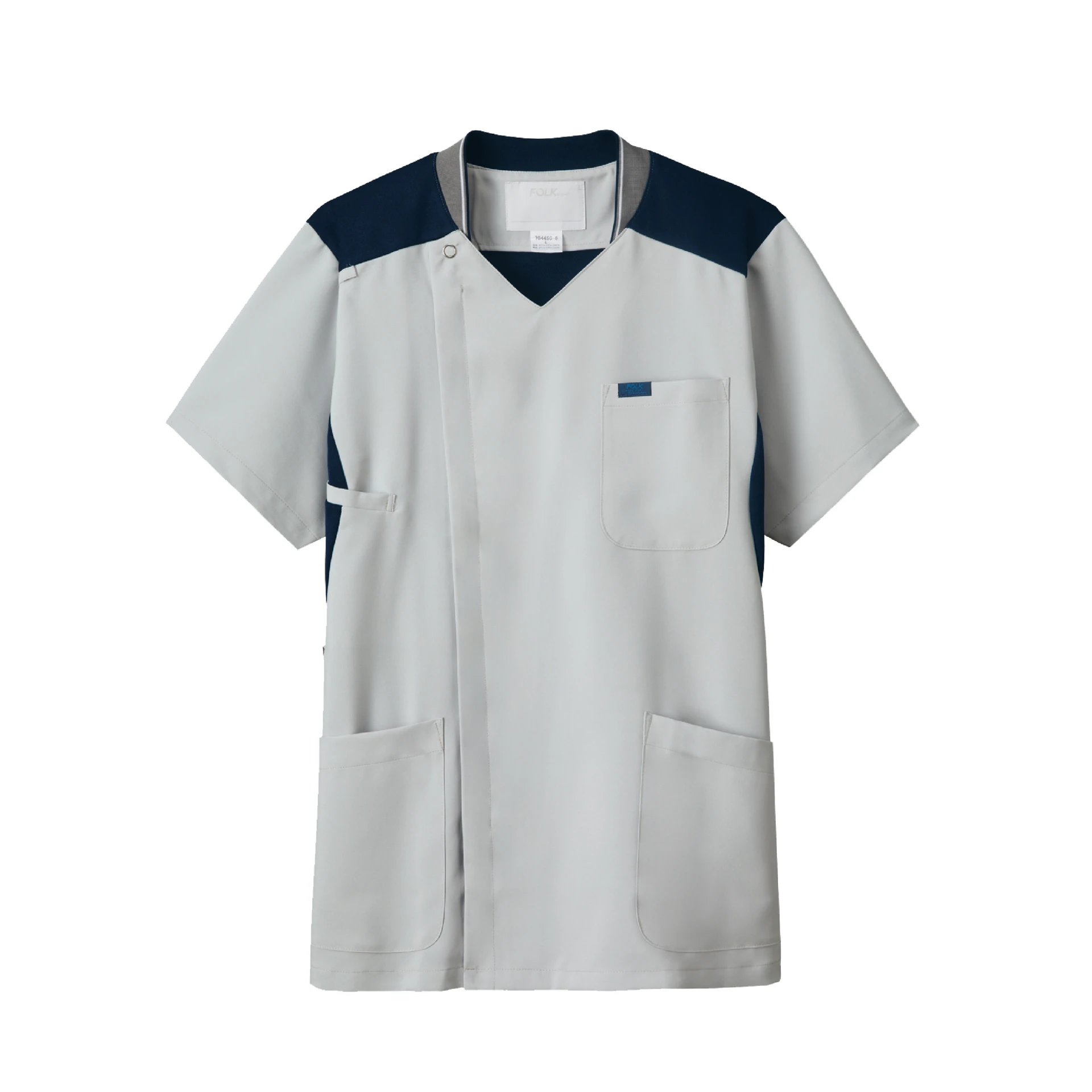 羅紋領拉鍊式刷手服(共3色)-7044SC