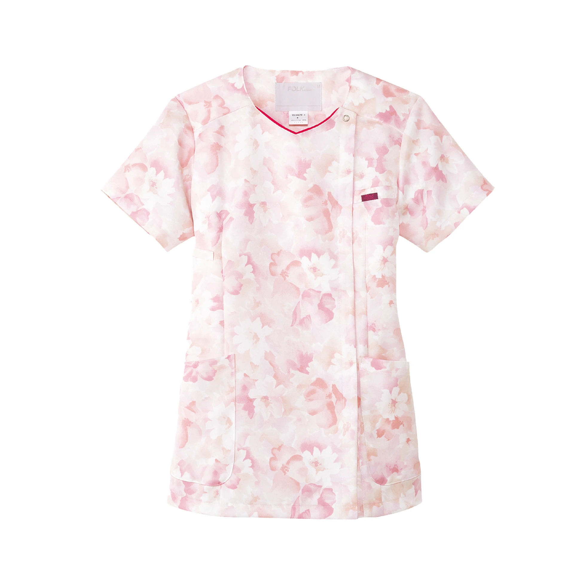 花語系列拉鍊式刷手服(共3色)-7034SC