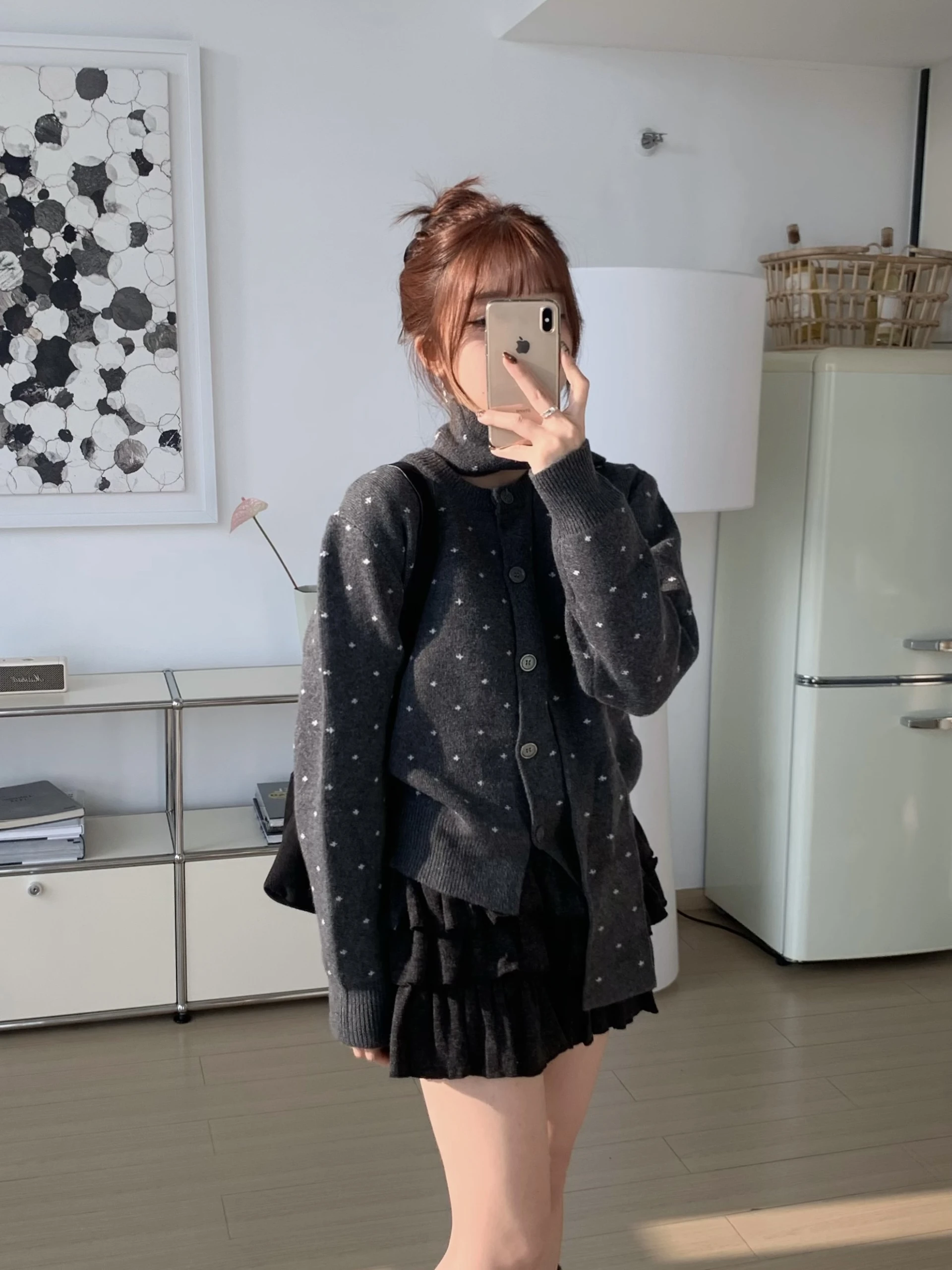 毛呢蛋糕裙