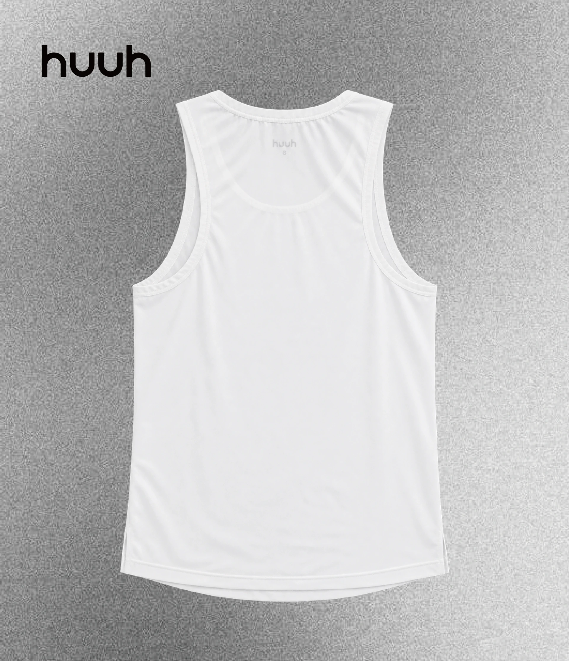 HUUH 機能透氣網洞背心-白色