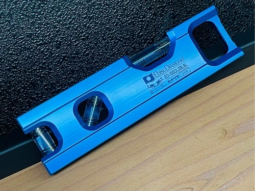 EBISU_鋁壓製水平尺15公分藍-藍泡