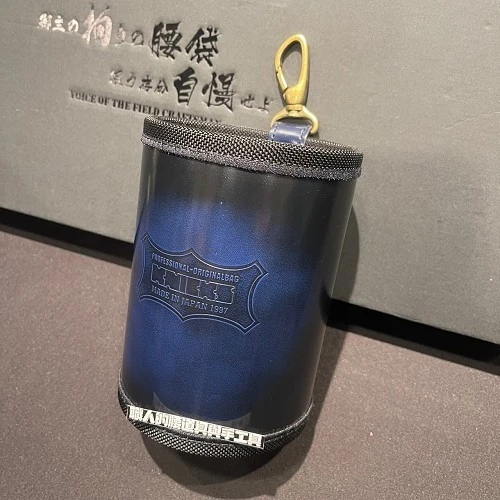 藍玻璃革_小圓筒